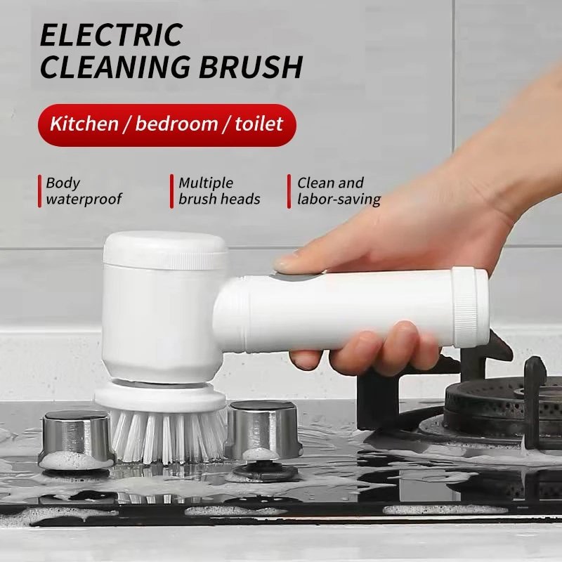 Silicone world Kitchen Cleaning brush Cleaner Handheld Press Type