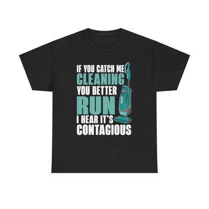 Contagious Cleaning Vibes - Premium Unisex Heavy Cotton Tee