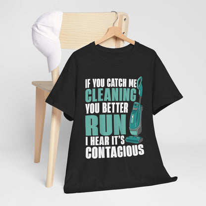 Contagious Cleaning Vibes - Premium Unisex Heavy Cotton Tee