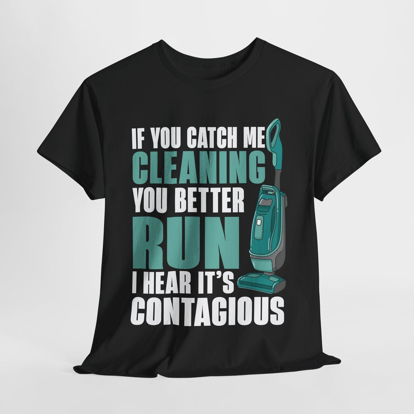 Contagious Cleaning Vibes - Premium Unisex Heavy Cotton Tee