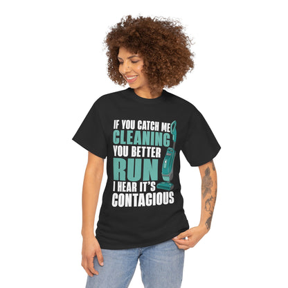 Contagious Cleaning Vibes - Premium Unisex Heavy Cotton Tee