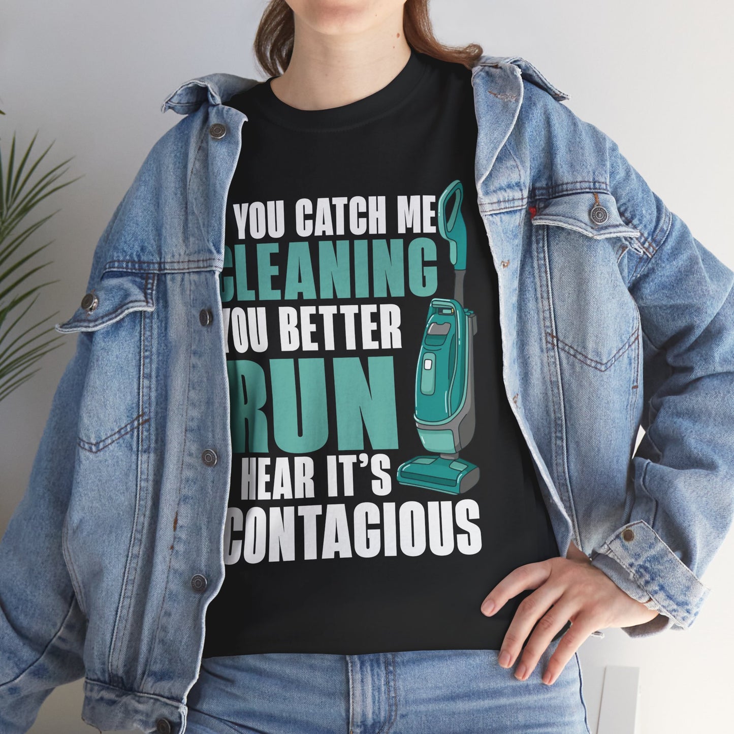 Contagious Cleaning Vibes - Premium Unisex Heavy Cotton Tee