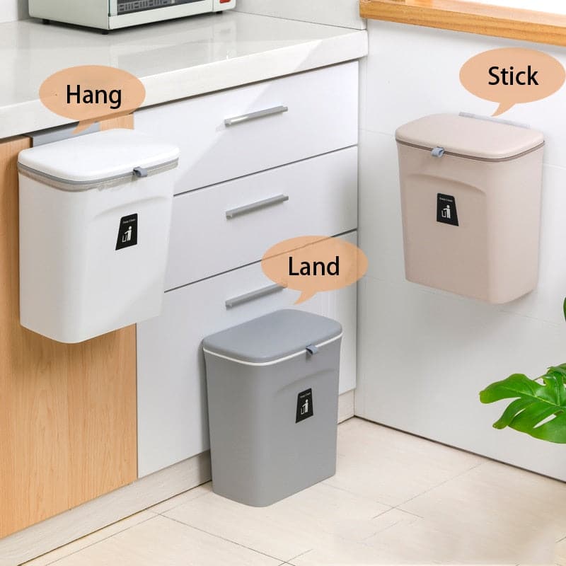 Hanging Trash Can For Kitchen Large Capacity - Magic Brush