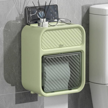 Punch-Free Paper Holder Waterproof Toilet - Magic Brush