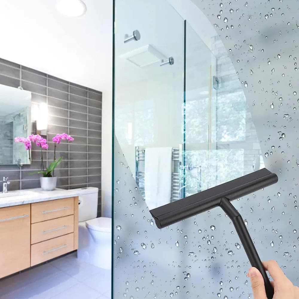 Shower Squeegee for Glass Doors Silicone Squeegee with Hook Bathroom - Magic Brush